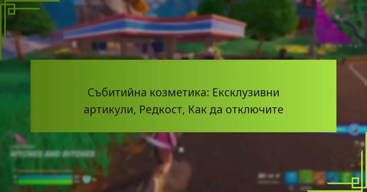 Събитийна козметика: Ексклузивни артикули, Редкост, Как да отключите